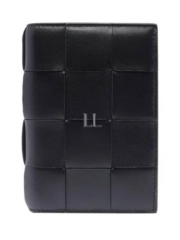 Bottega Veneta Leather Small Business Card Wallet Black