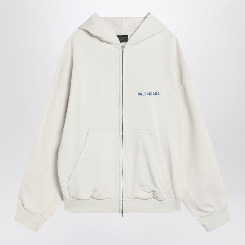 Balenciaga White Balenciaga Back Sweatshirt Regular Fit Women