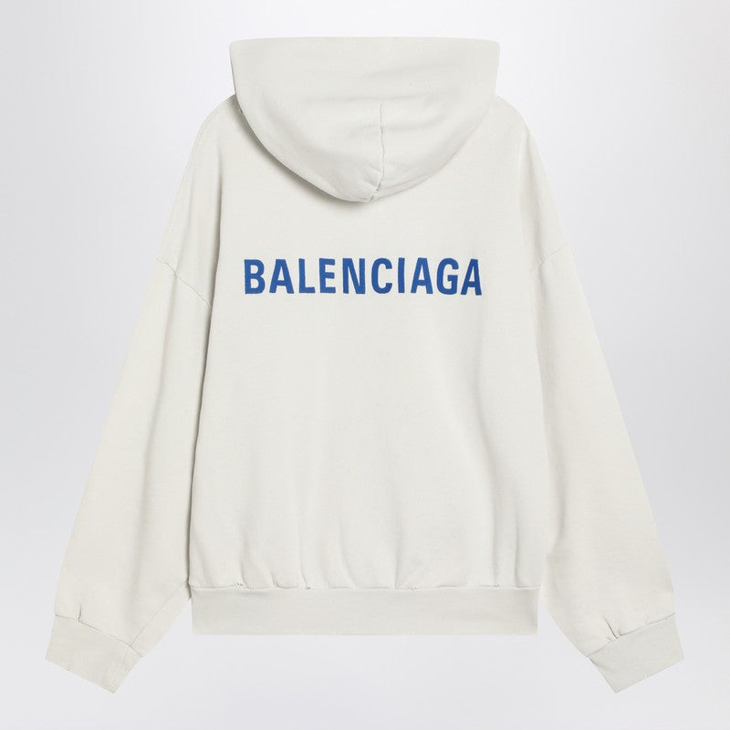 Balenciaga White Balenciaga Back Sweatshirt Regular Fit Women