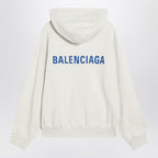 Balenciaga White Balenciaga Back Sweatshirt Regular Fit Women