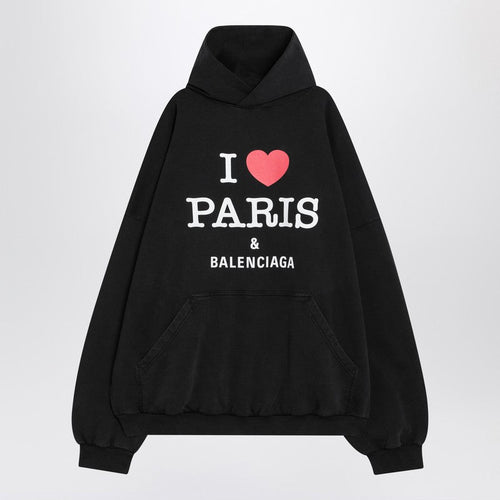 Balenciaga Sweatshirt I Love Paris & Balenciaga Black Men