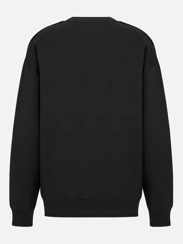 Cotton Fleece Sweatshirt Black Dior