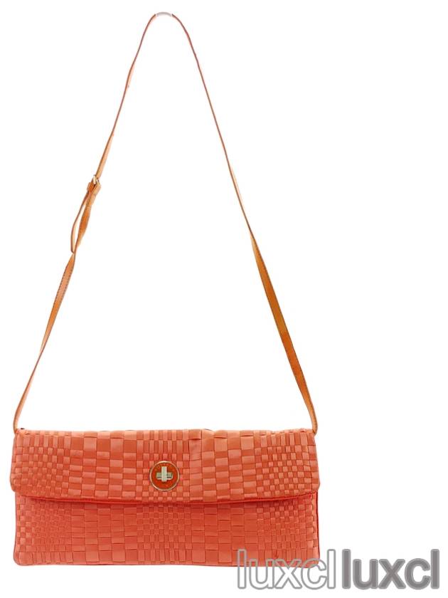 Bottega Veneta Canvas Vintage Clutch Shoulder Bag