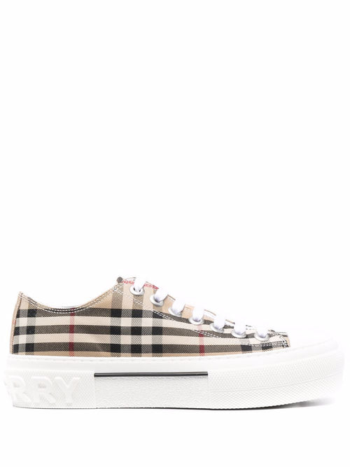 BURBERRY Printed Canvas Sneakers for Women