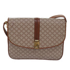 CELINE Macadam Canvas Shoulder Bag Beige  80570