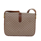 CELINE Macadam Canvas Shoulder Bag Beige  80570