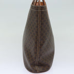CELINE Macadam Canvas Hand Bag PVC Leather Brown  80613