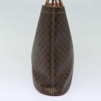 CELINE Macadam Canvas Hand Bag PVC Leather Brown  80613