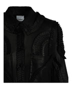 Burberry Womens Pleated Stretch-Jersey Shirt Dress
