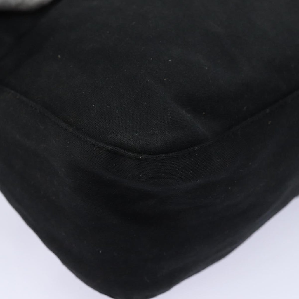 FENDI Mamma Baguette Shoulder Bag Nylon Black80619