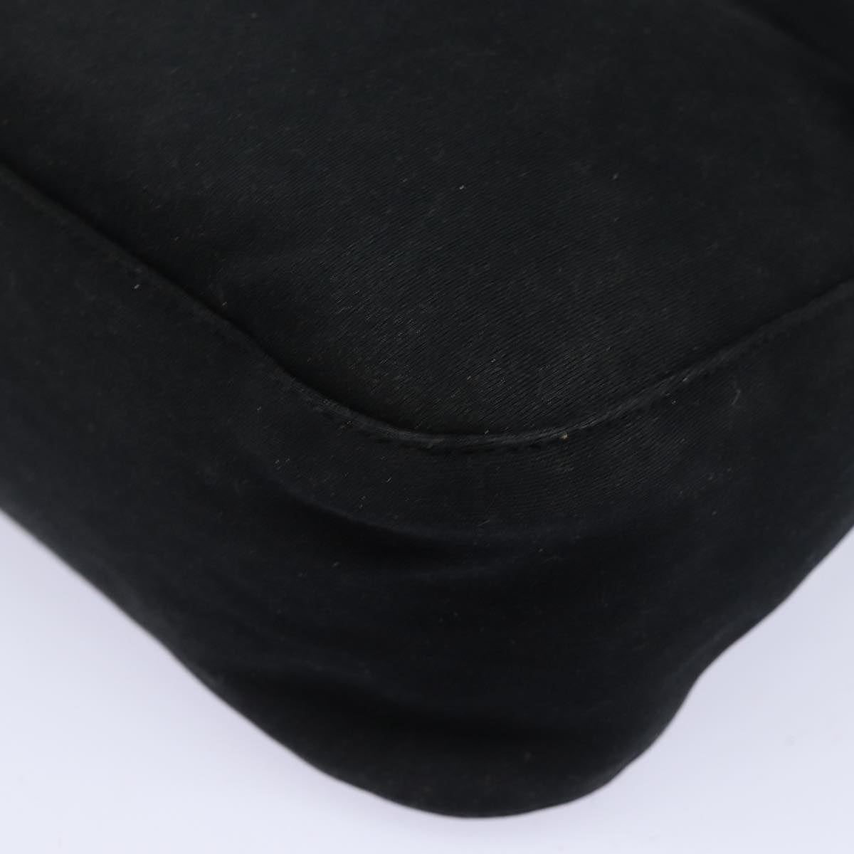 FENDI Mamma Baguette Shoulder Bag Nylon Black80619