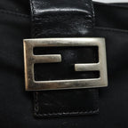 FENDI Mamma Baguette Shoulder Bag Nylon Black80619