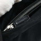 FENDI Mamma Baguette Shoulder Bag Nylon Black80619