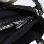FENDI Mamma Baguette Shoulder Bag Nylon Black80619