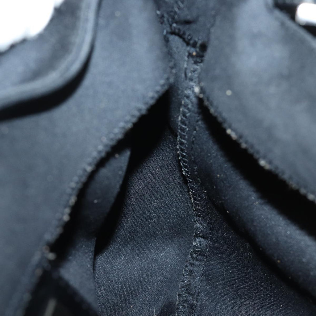 FENDI Mamma Baguette Shoulder Bag Nylon Black80619