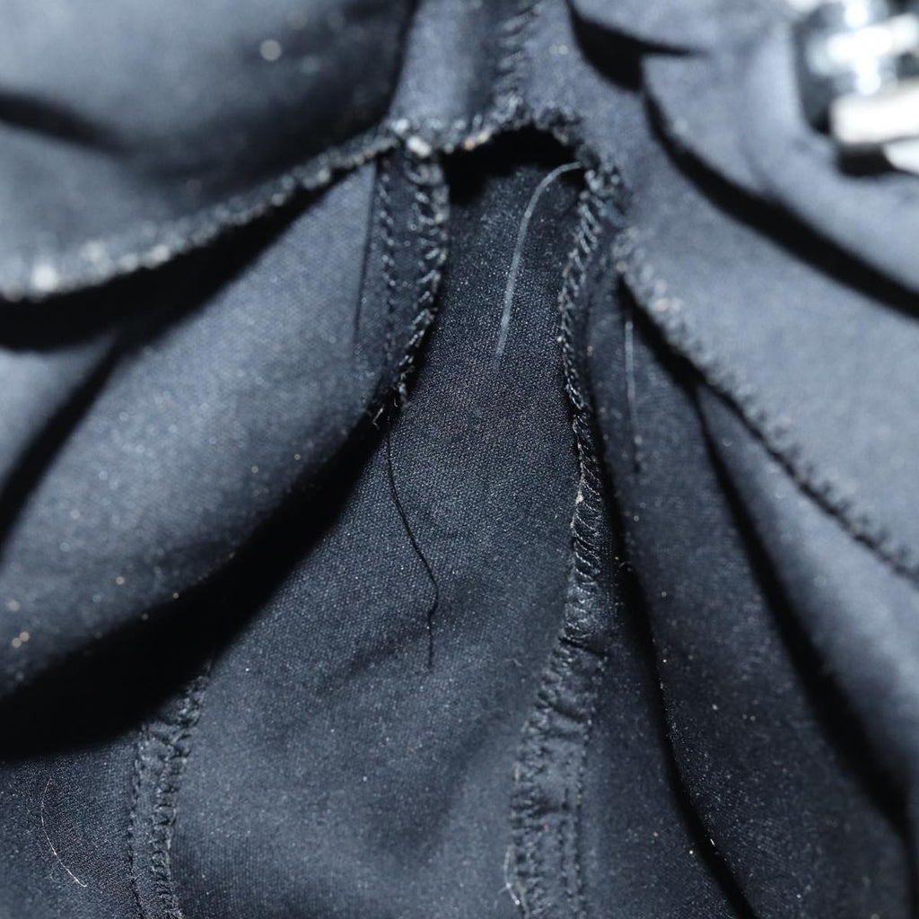 FENDI Mamma Baguette Shoulder Bag Nylon Black80619