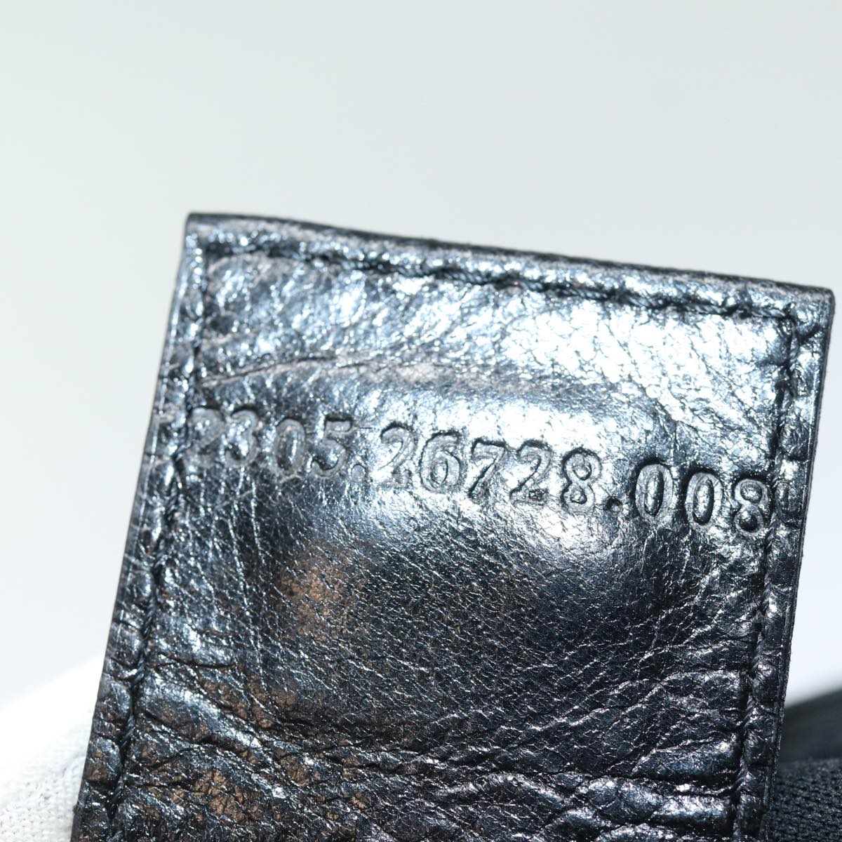 FENDI Mamma Baguette Shoulder Bag Nylon Black80619