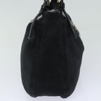 FENDI Mamma Baguette Shoulder Bag Nylon Black80619