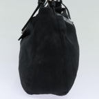 FENDI Mamma Baguette Shoulder Bag Nylon Black80619