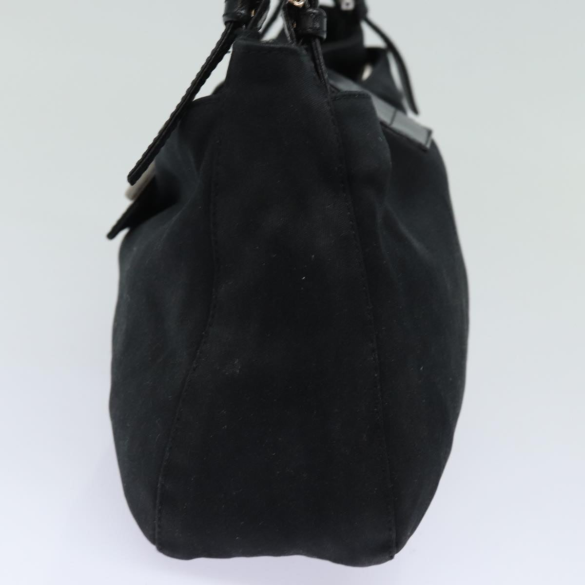 FENDI Mamma Baguette Shoulder Bag Nylon Black80619