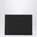 Balenciaga Black Credit Cardholder In Hammered Leather Men