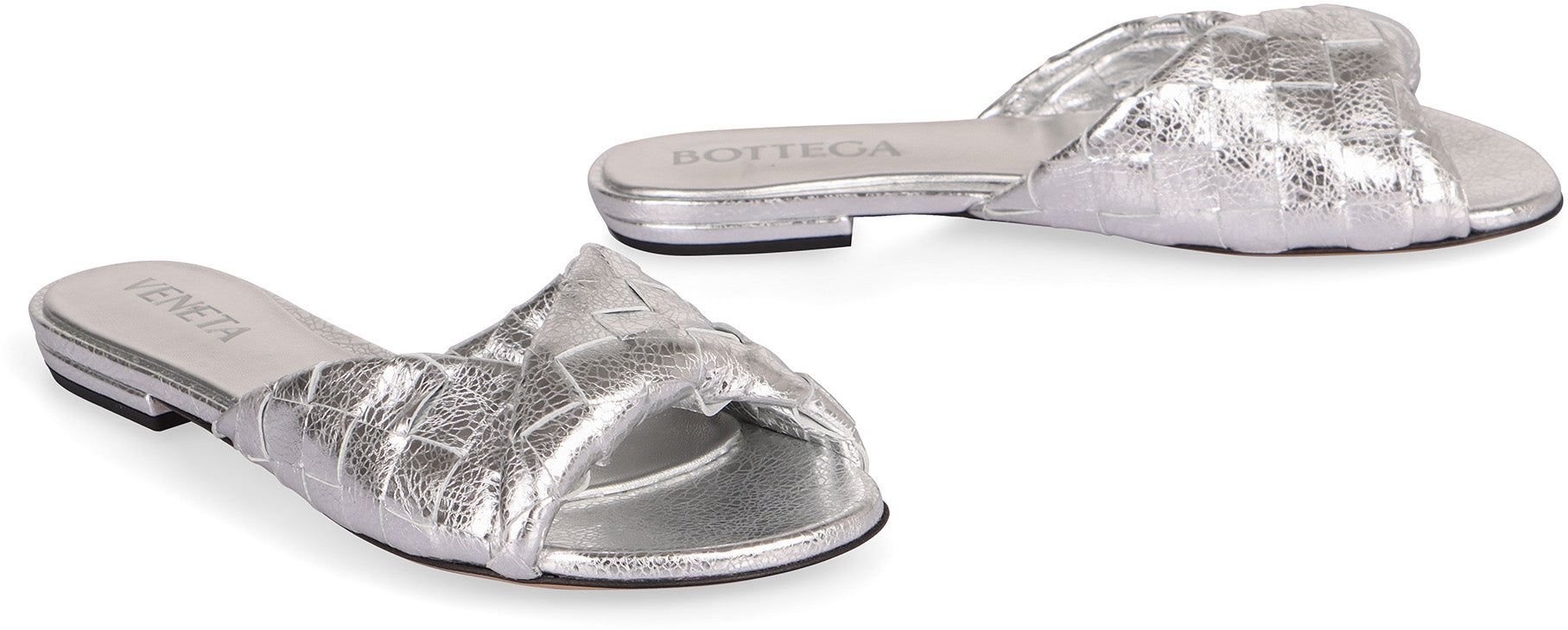 BOTTEGA VENETA Leather Flat Sandals for Women - Perfect for SS25