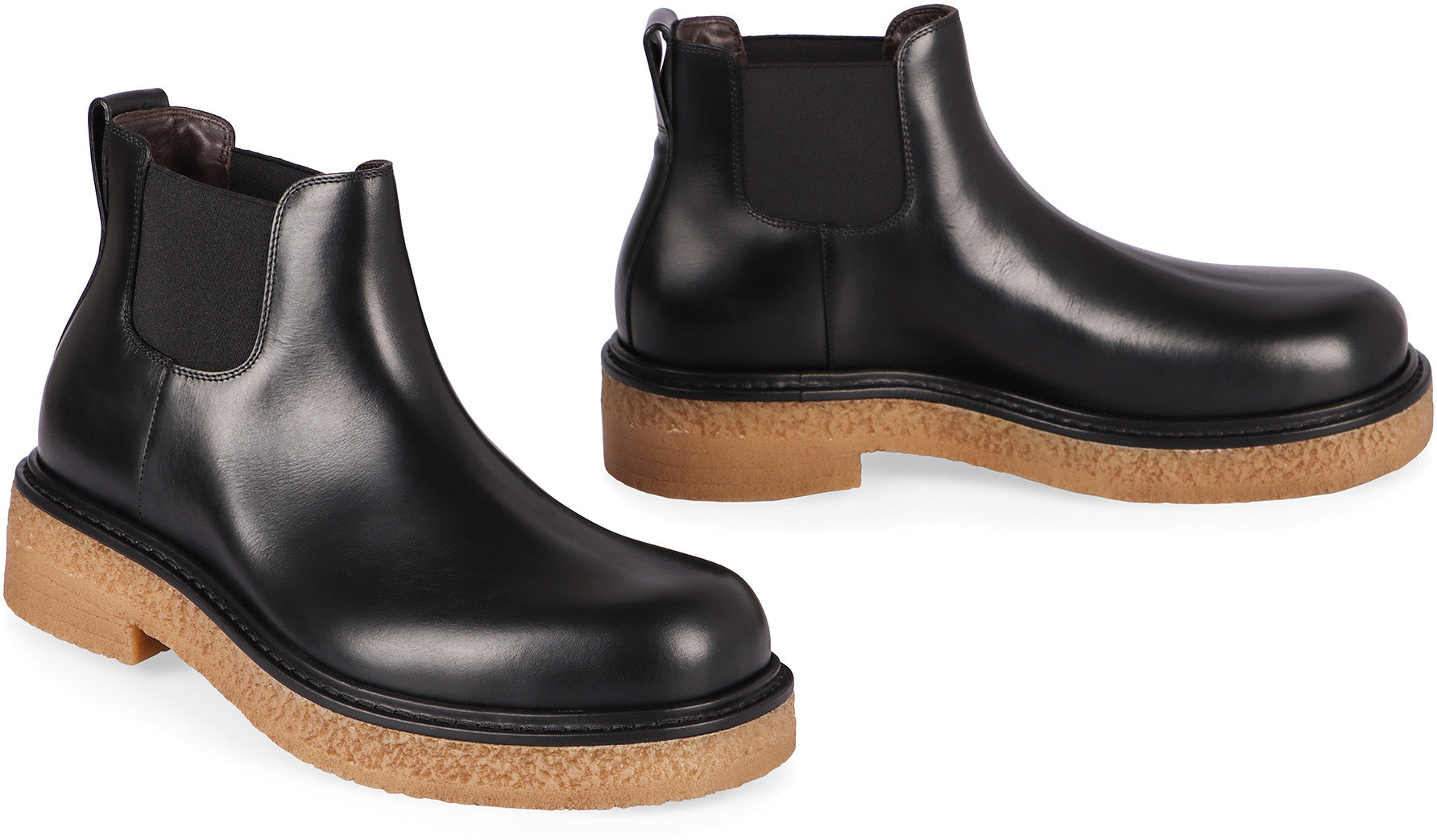 BOTTEGA VENETA Leather Haddock Ankle Boots for Men