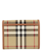 Burberry Womens Lancaster Check Trifold Wallet