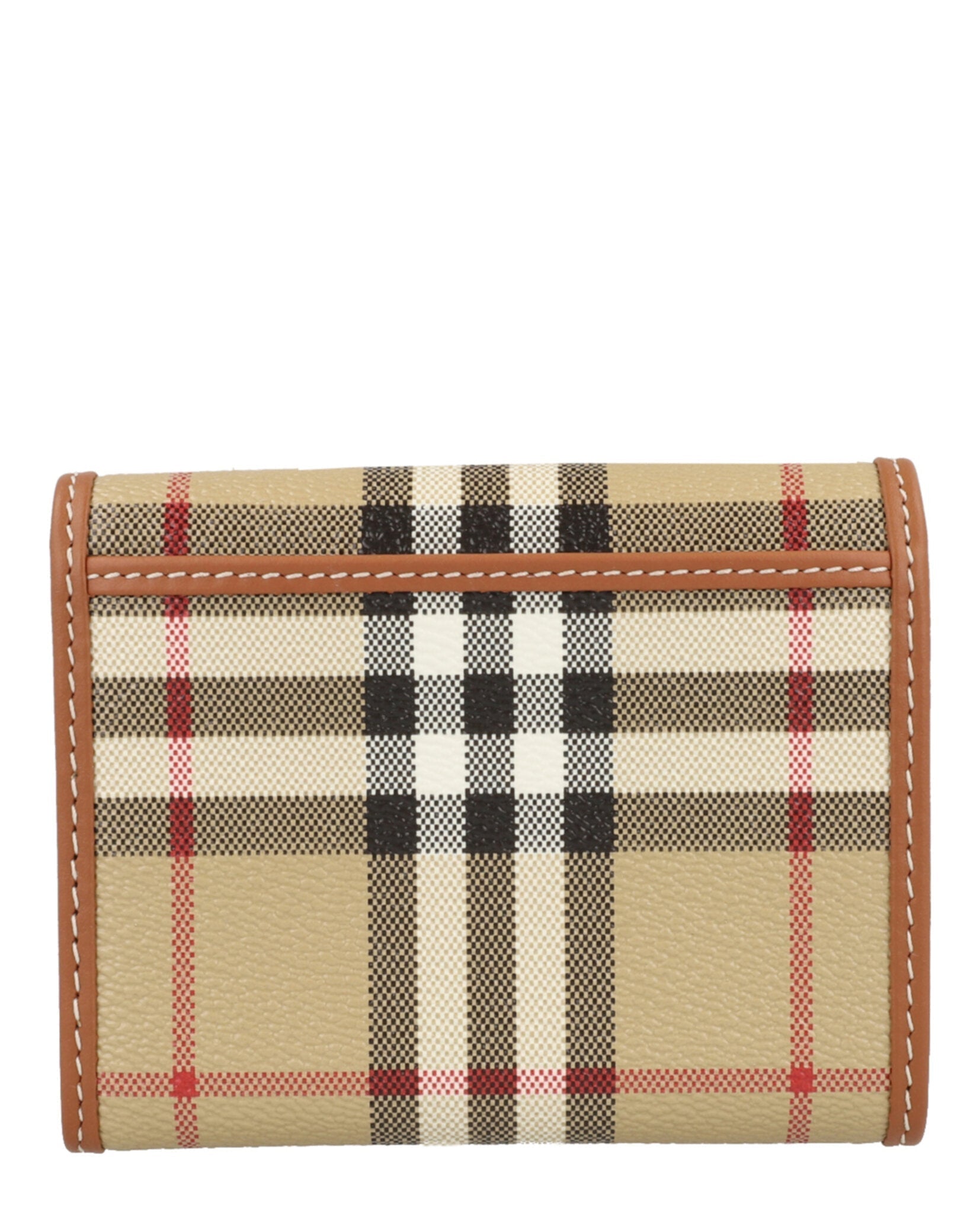Burberry Womens Lancaster Check Trifold Wallet