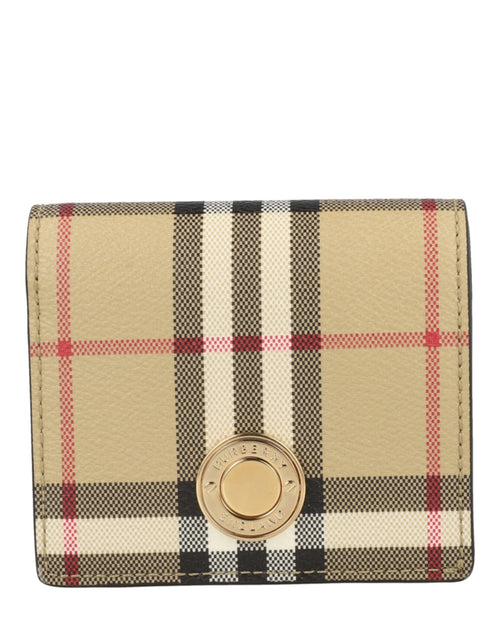 Burberry Womens Small Check Bifold Wallet