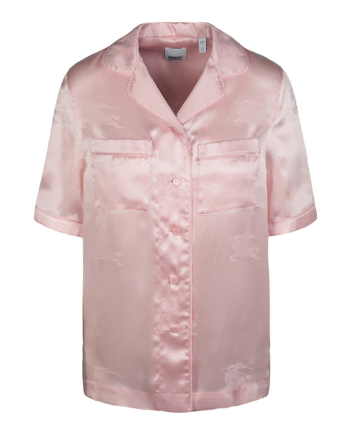 Burberry Womens EKD Jacquard Silk Shirt