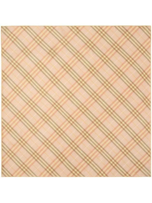 Burberry Check Silk Scarf Tea Cup