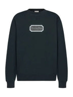 Contrast Couture Embroidery Sweatshirt Green Dior