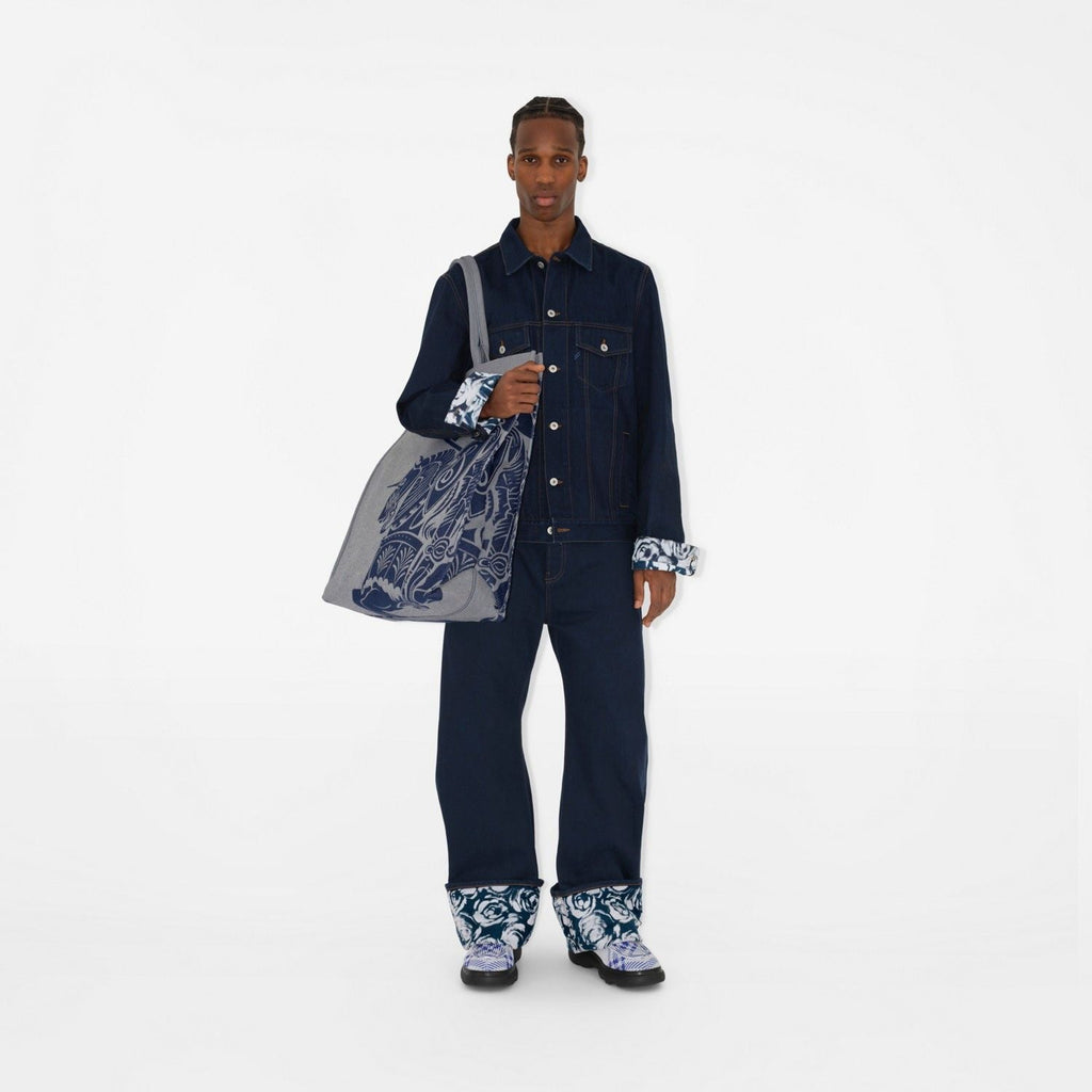 BURBERRY Square Tote Handbag - Men’s Fashion Accessory