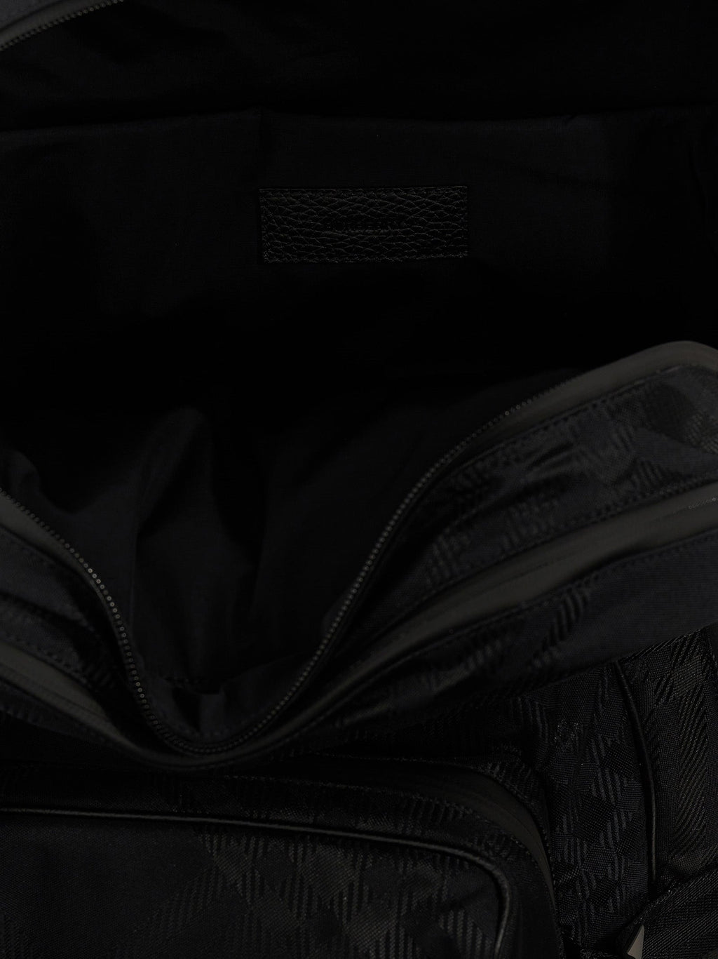 Burberry Men Check Jacquard Backpack