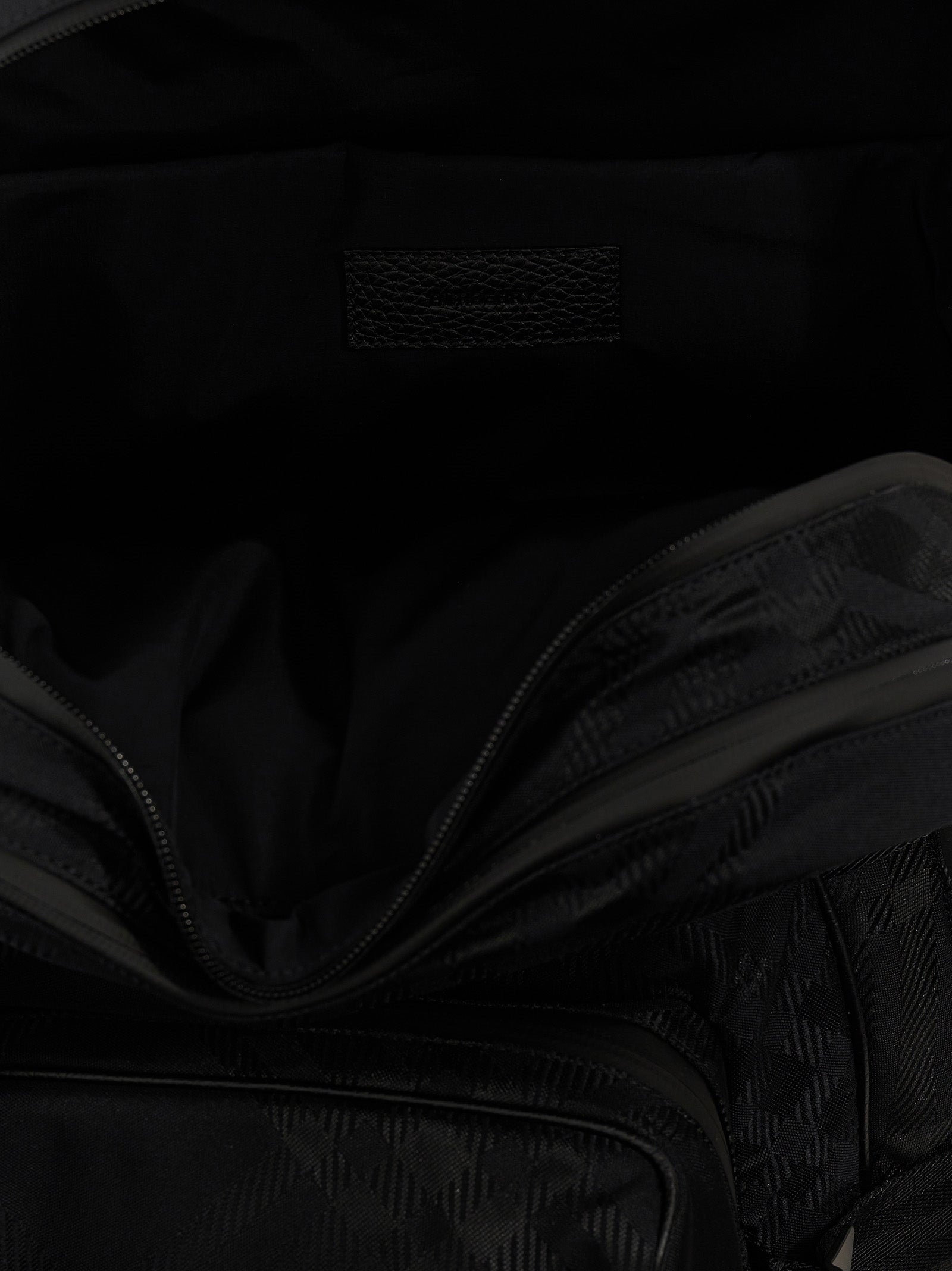 Burberry Men Check Jacquard Backpack