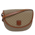 CELINE Macadam Canvas Shoulder Bag Beige  80815