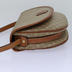 CELINE Macadam Canvas Shoulder Bag Beige  80815