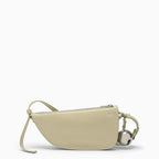 Burberry Small Shield Light Green Leather Bag Women