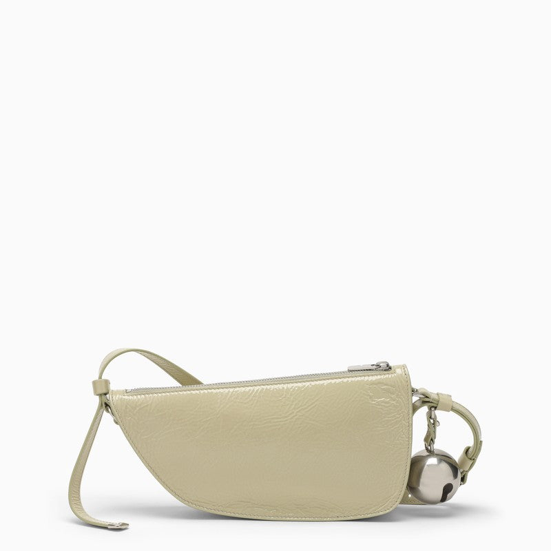 Burberry Small Shield Light Green Leather Bag Women