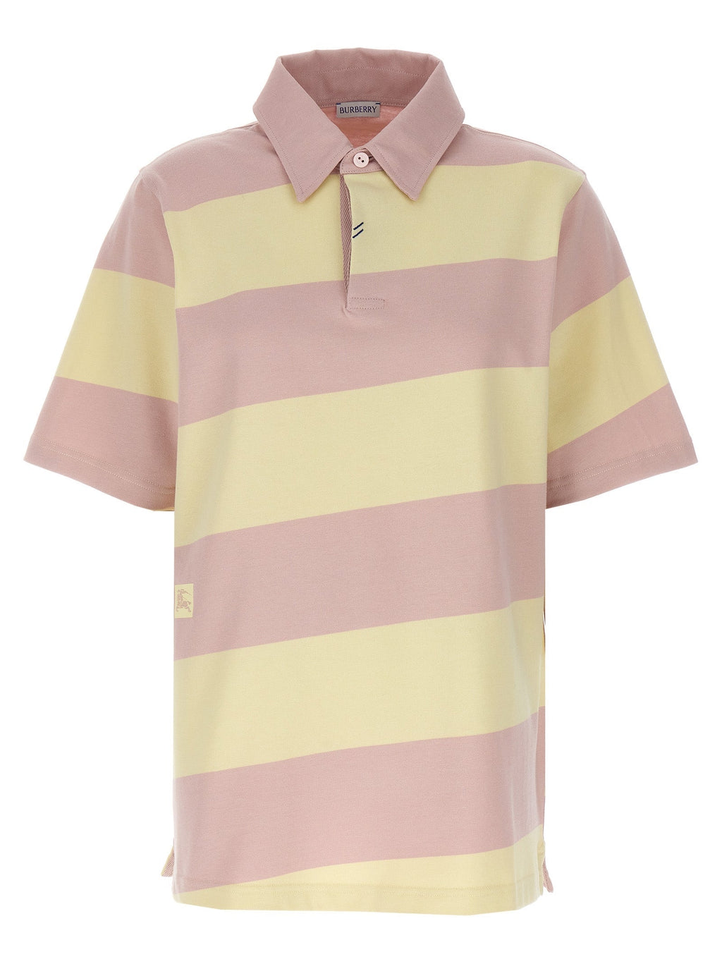Burberry Women Logo Striped Polo Shirt