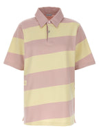 Burberry Women Logo Striped Polo Shirt