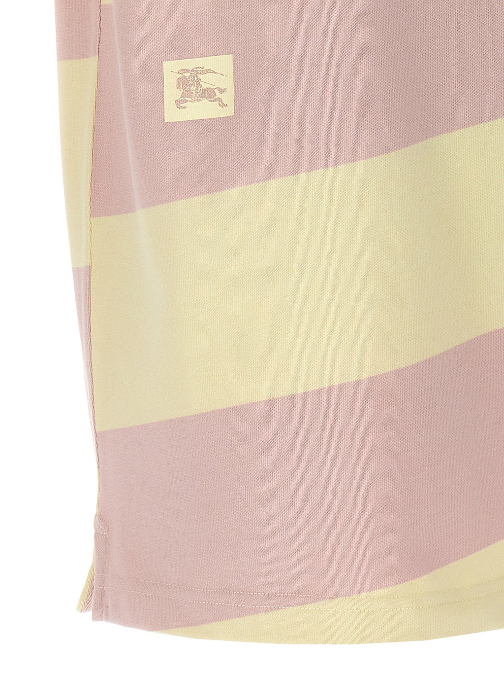 Burberry Women Logo Striped Polo Shirt