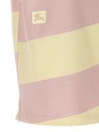 Burberry Women Logo Striped Polo Shirt
