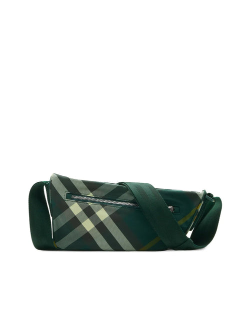 BURBERRY Shield Check Logo Mini Crossbody Handbag 27X7X13 CM