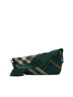 BURBERRY Shield Check Logo Mini Crossbody Handbag 27X7X13 CM