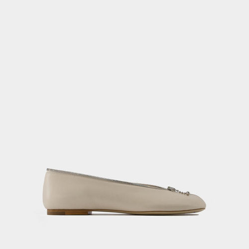 BURBERRY Luxe Zip Ballerinas for Women