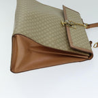 CELINE Macadam Canvas Hand Bag Beige  80878