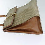 CELINE Macadam Canvas Hand Bag Beige  80878
