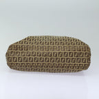 FENDI Zucchino Canvas Hand Bag Beige Brown80903